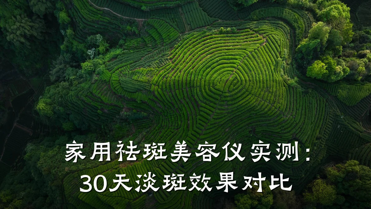 家用祛斑美容仪实测:30天淡斑效果对比