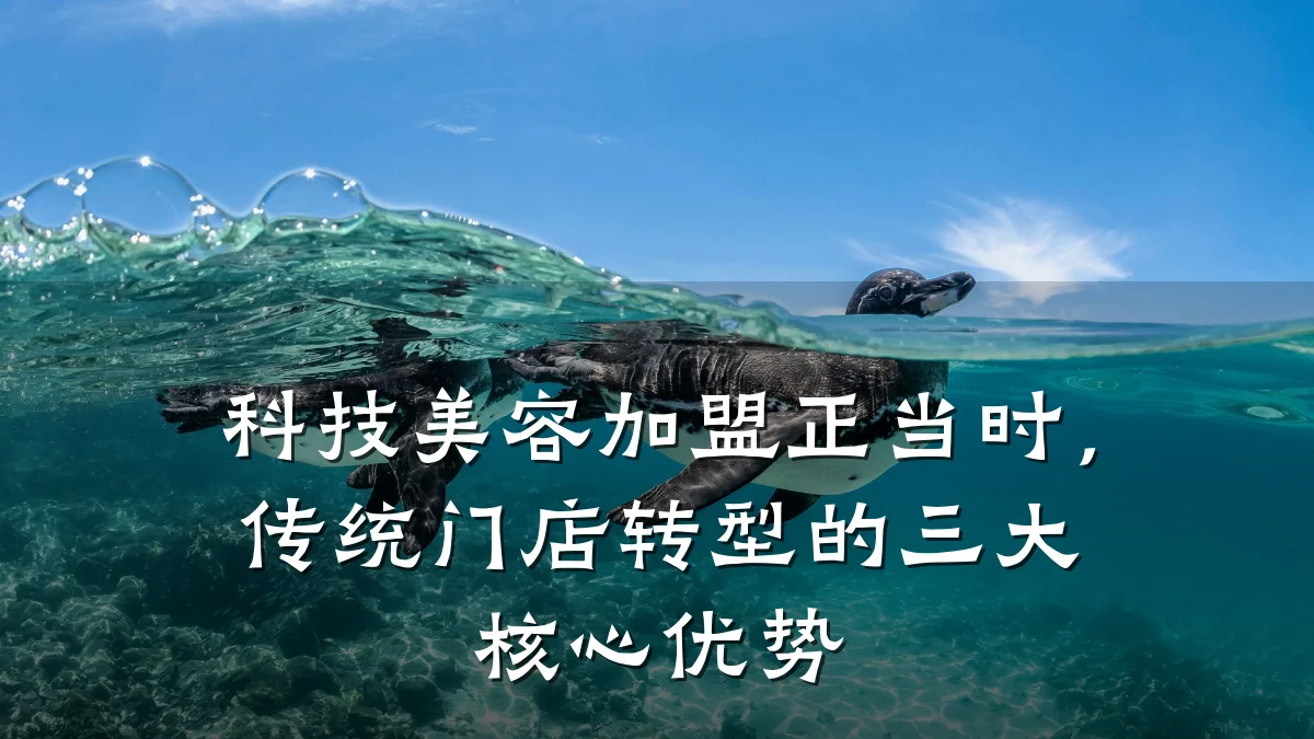 科技美容加盟正当时，传统门店转型的三大核心优势