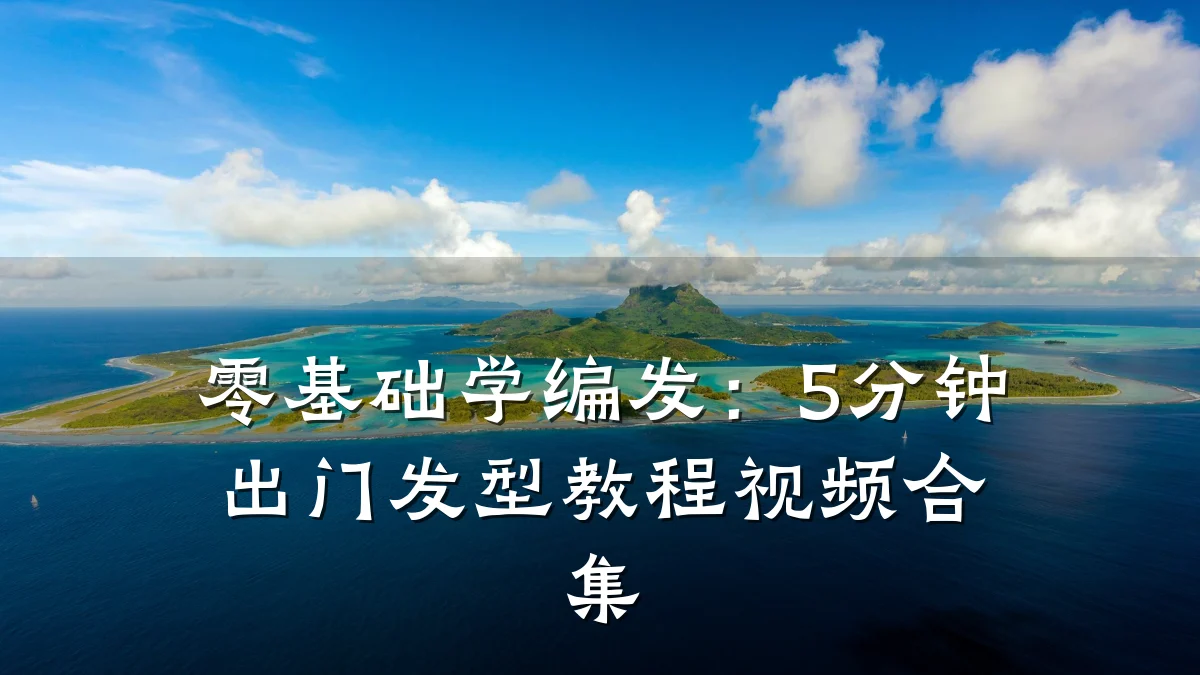 零基础学编发:5分钟出门发型教程视频合集