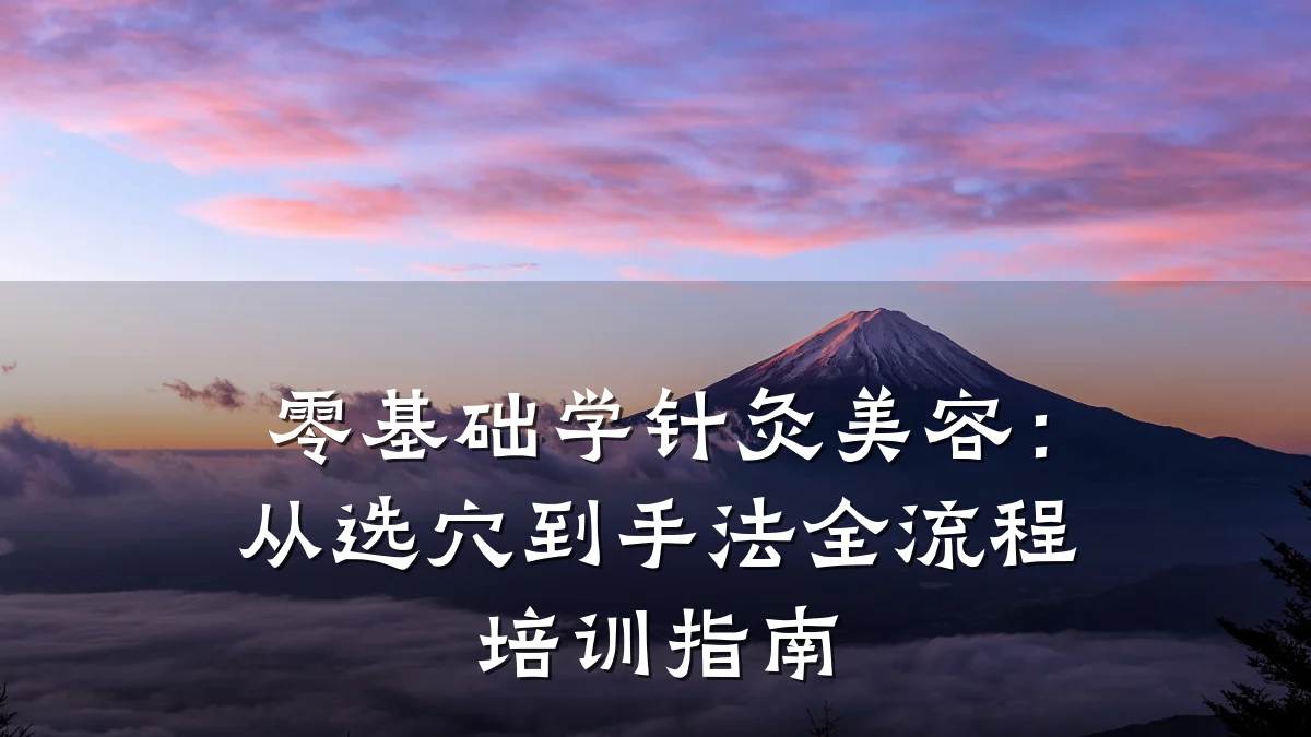 零基础学针灸美容：从选穴到手法全流程培训指南