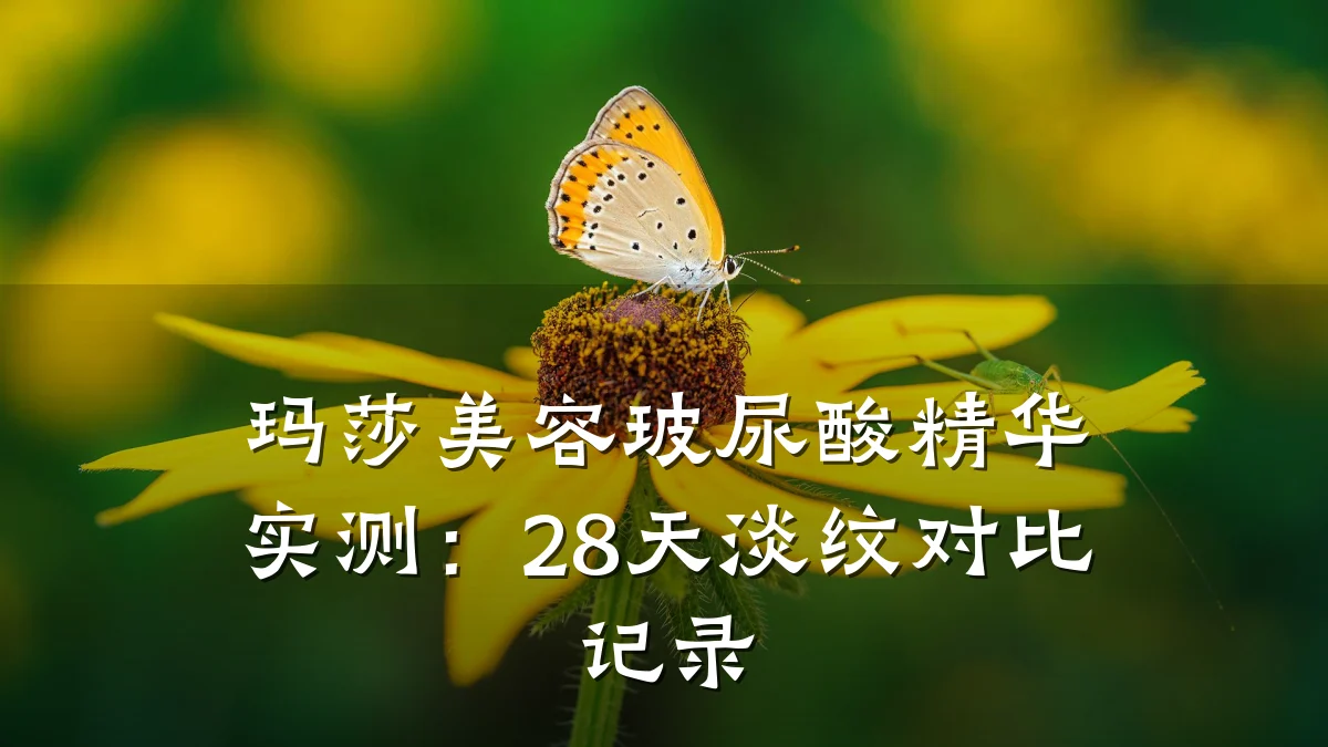 玛莎美容玻尿酸精华实测:28天淡纹对比记录
