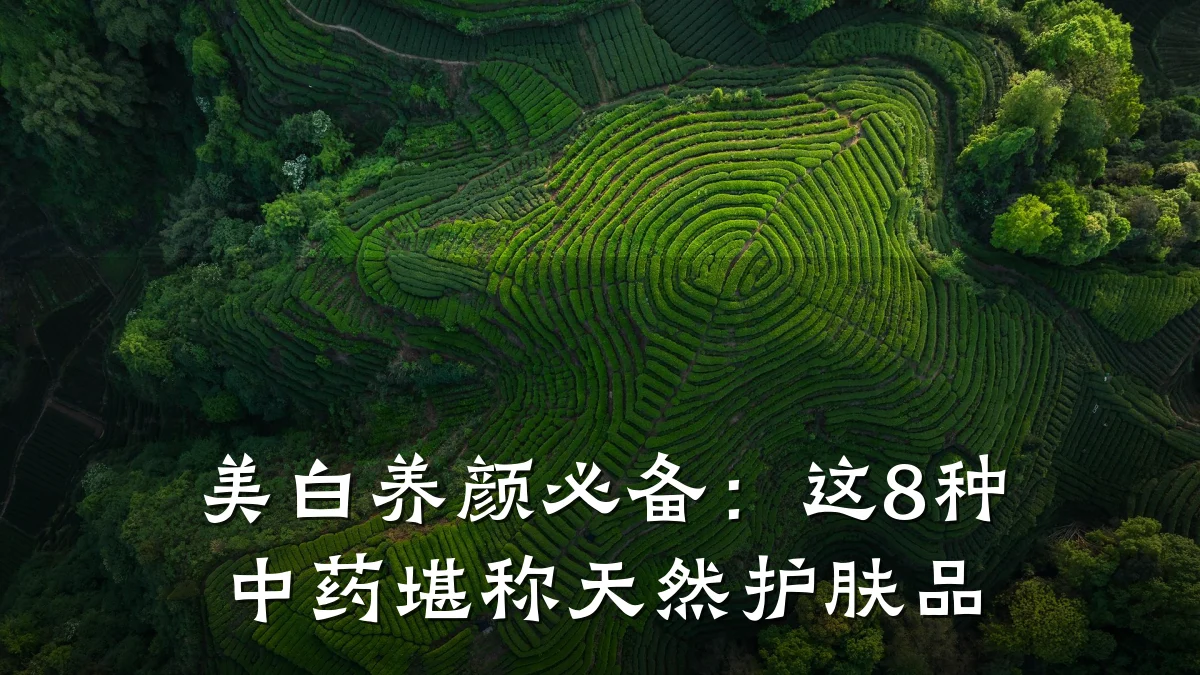 美白养颜必备：这8种中药堪称天然护肤品