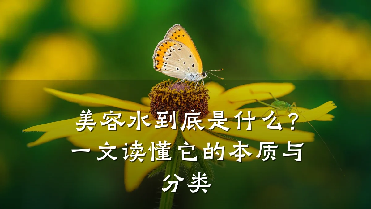 美容水到底是什么？一文读懂它的本质与分类