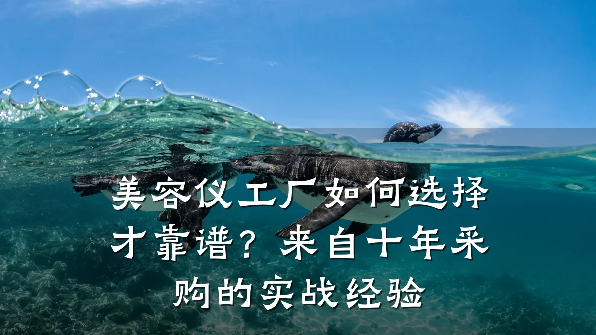 美容仪工厂如何选择才靠谱？来自十年采购的实战经验