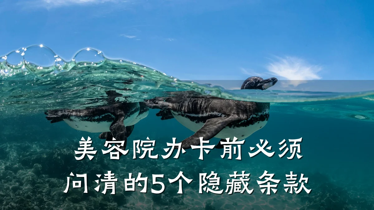 美容院办卡前必须问清的5个隐藏条款