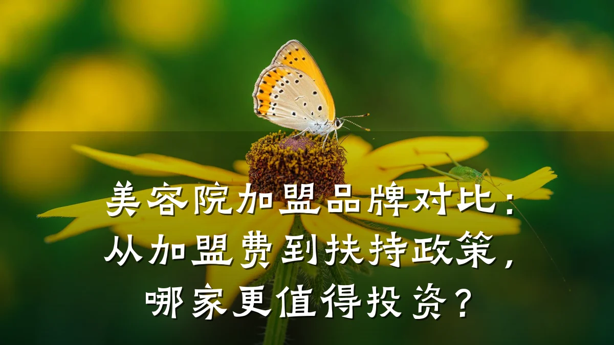 美容院加盟品牌对比：从加盟费到扶持政策，哪家更值得投资？