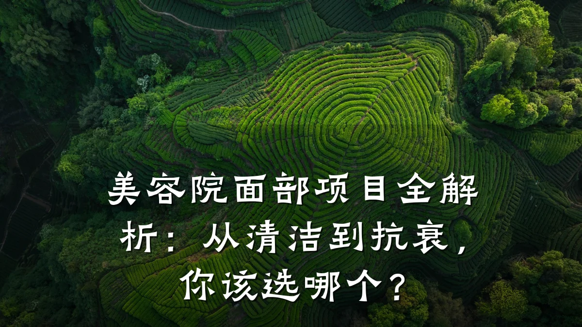 美容院面部项目全解析:从清洁到抗衰,你该选哪个?
