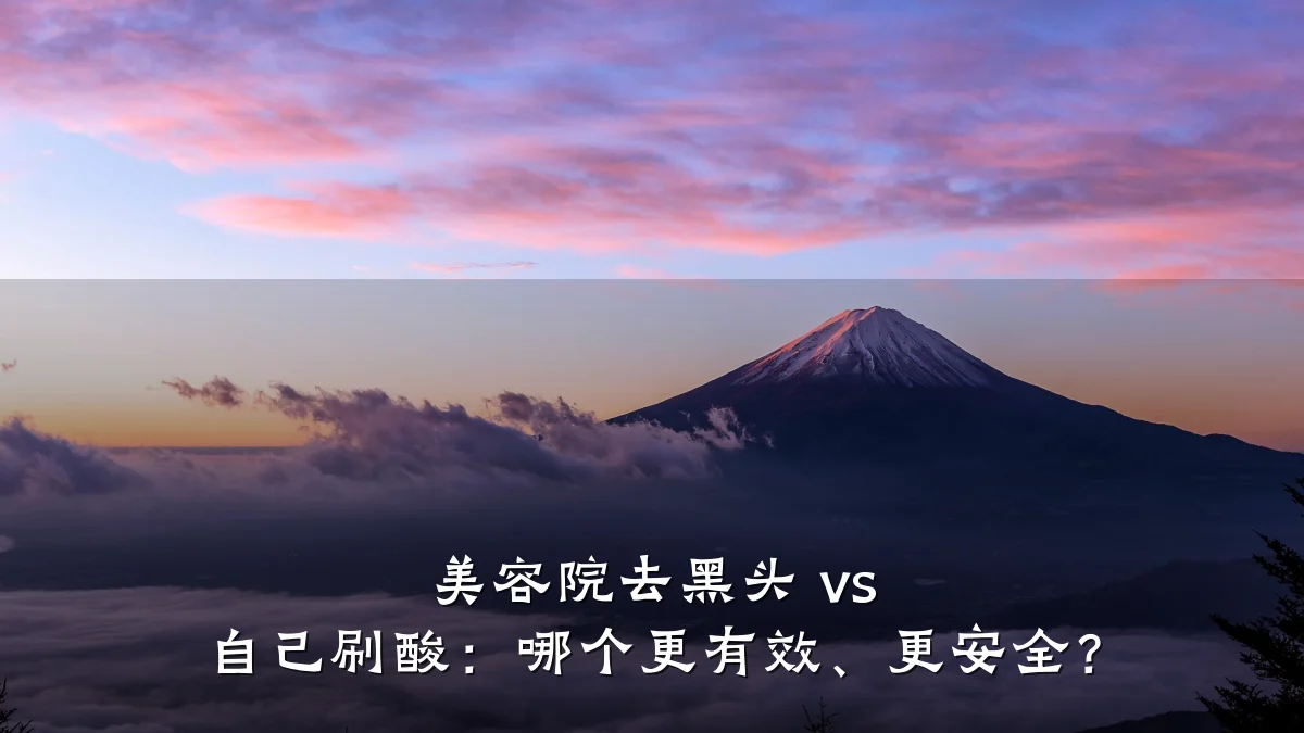 美容院去黑头 vs 自己刷酸:哪个更有效、更安全?