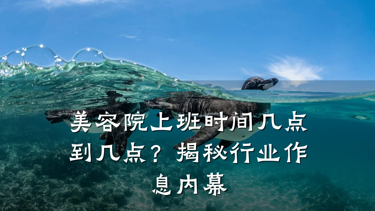 美容院上班时间几点到几点?揭秘行业作息内幕