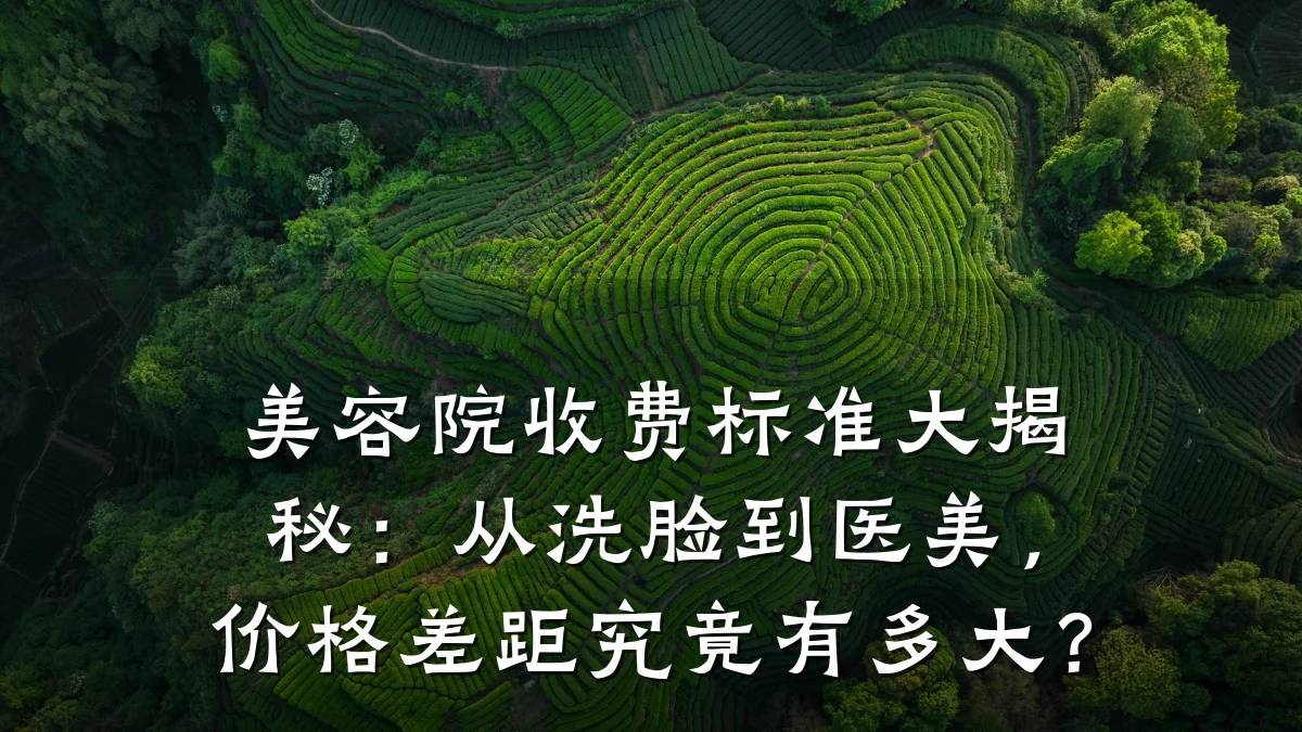 美容院收费标准大揭秘：从洗脸到医美，价格差距究竟有多大？