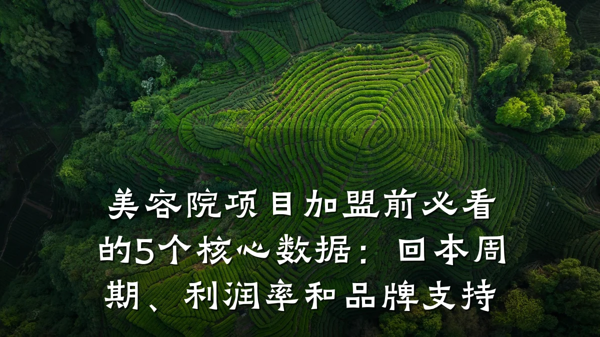 美容院项目加盟前必看的5个核心数据：回本周期、利润率和品牌支持