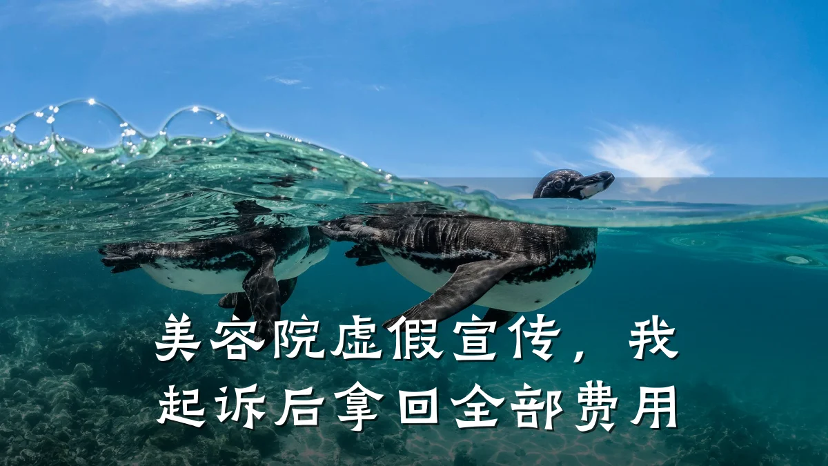 美容院虚假宣传，我起诉后拿回全部费用