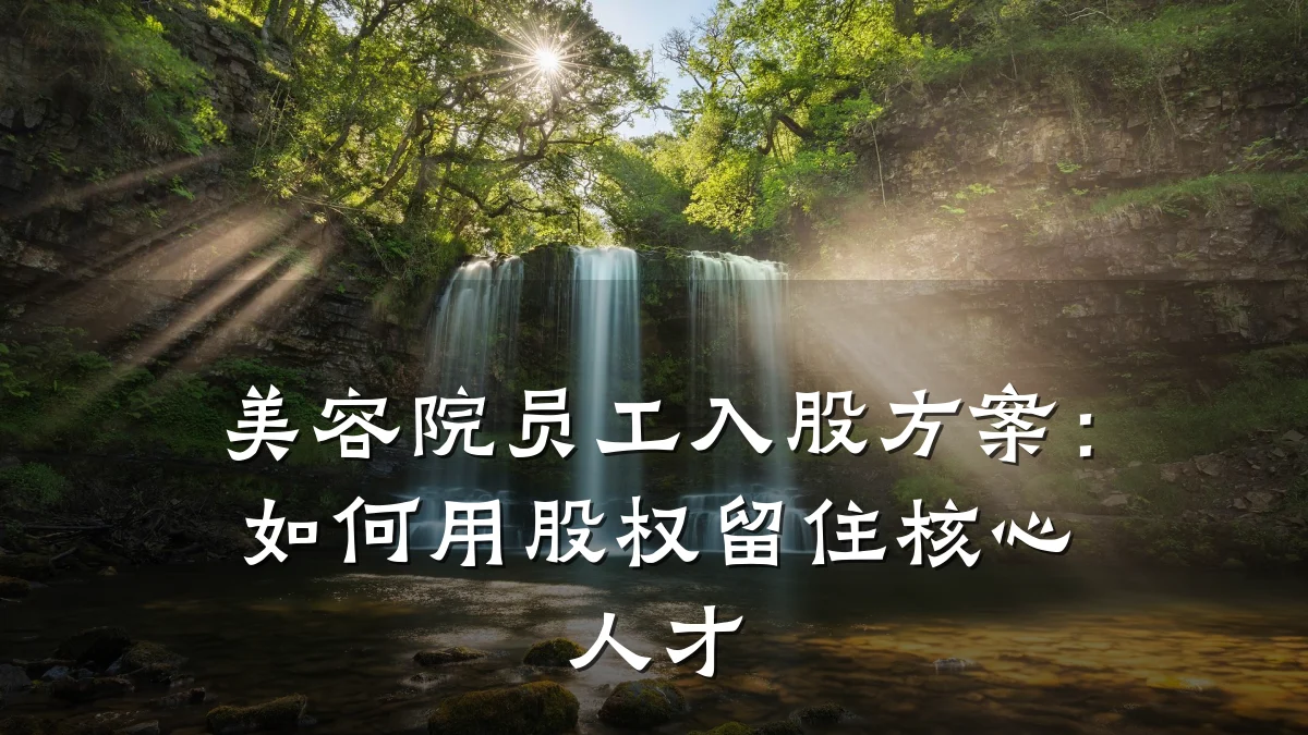美容院员工入股方案：如何用股权留住核心人才