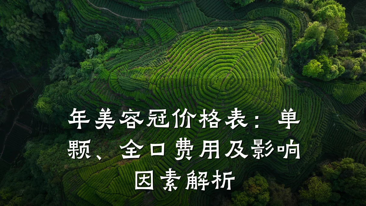 年美容冠价格表：单颗、全口费用及影响因素解析
