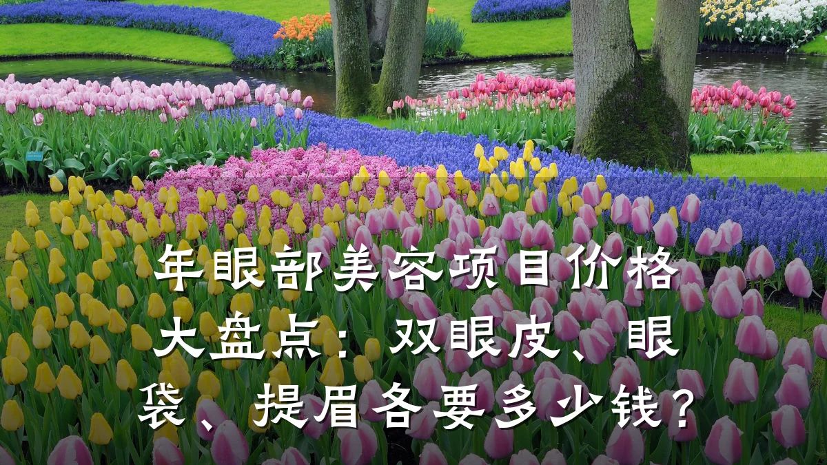 年眼部美容项目价格大盘点：双眼皮、眼袋、提眉各要多少钱？