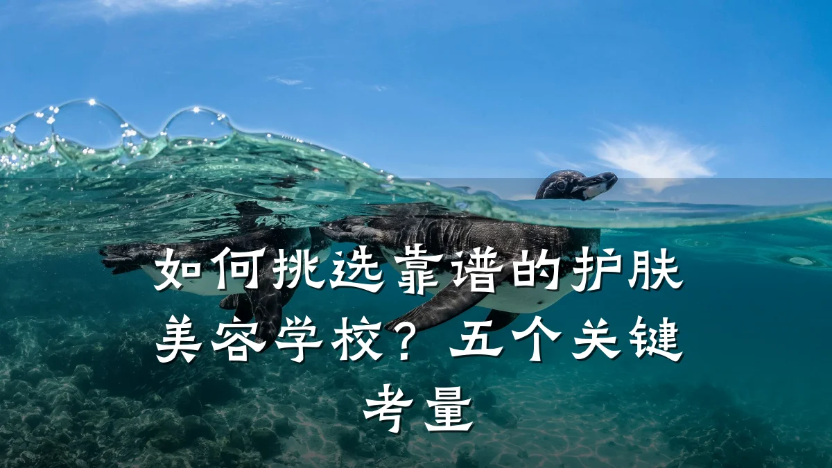 如何挑选靠谱的护肤美容学校?五个关键考量