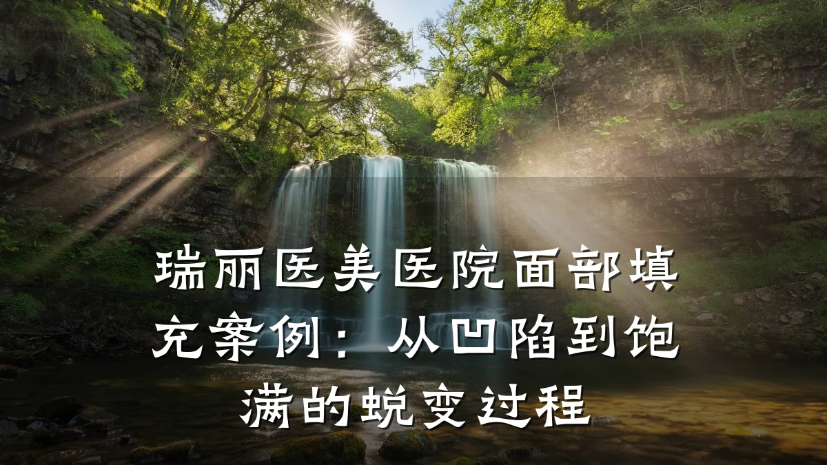 瑞丽医美医院面部填充案例：从凹陷到饱满的蜕变过程