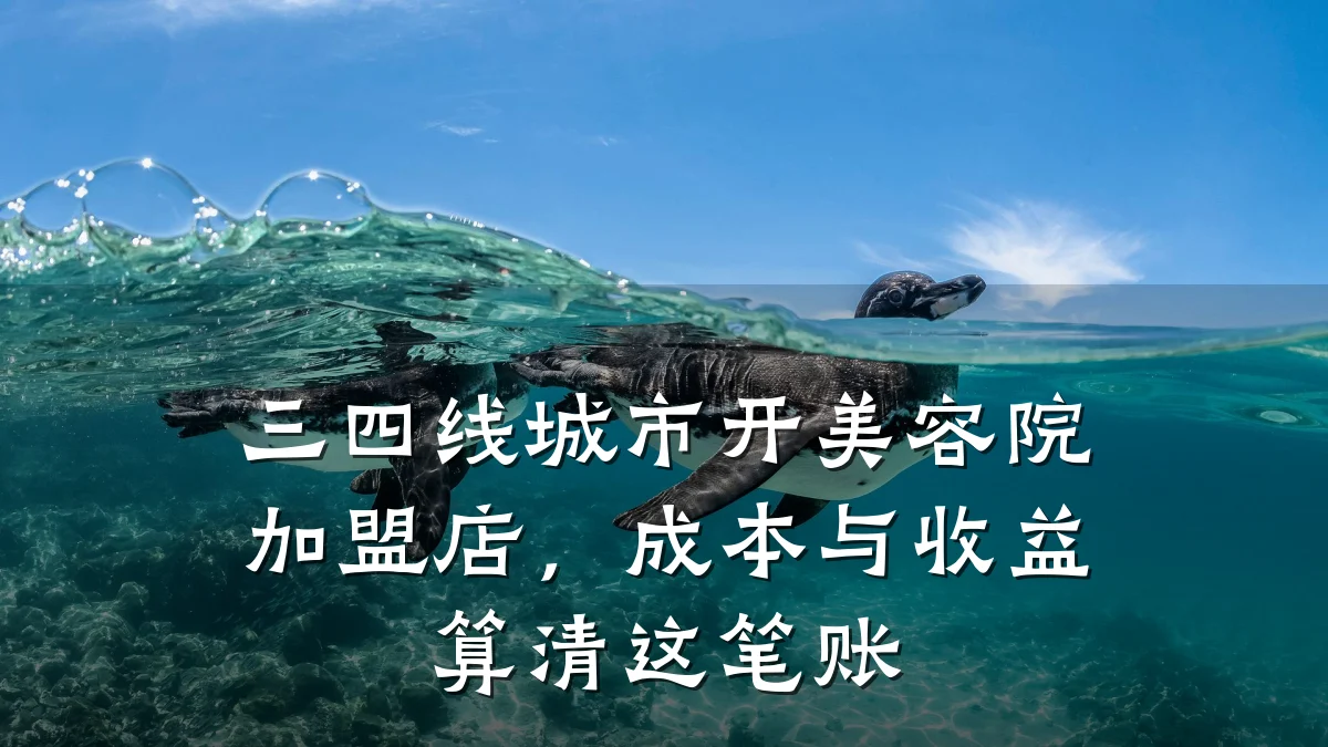 三四线城市开美容院加盟店，成本与收益算清这笔账