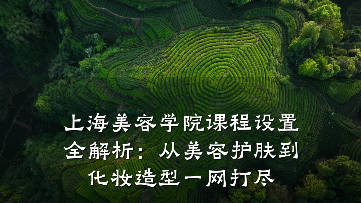 上海美容学院课程设置全解析：从美容护肤到化妆造型一网打尽