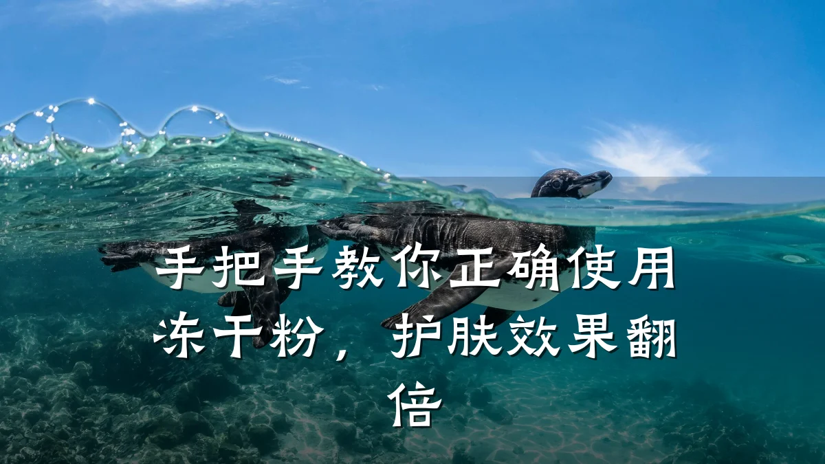 手把手教你正确使用冻干粉，护肤效果翻倍
