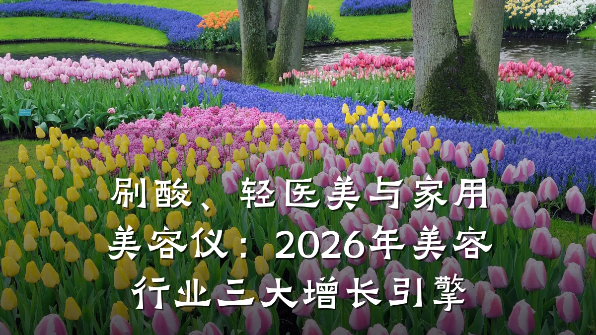 刷酸、轻医美与家用美容仪：2026年美容行业三大增长引擎