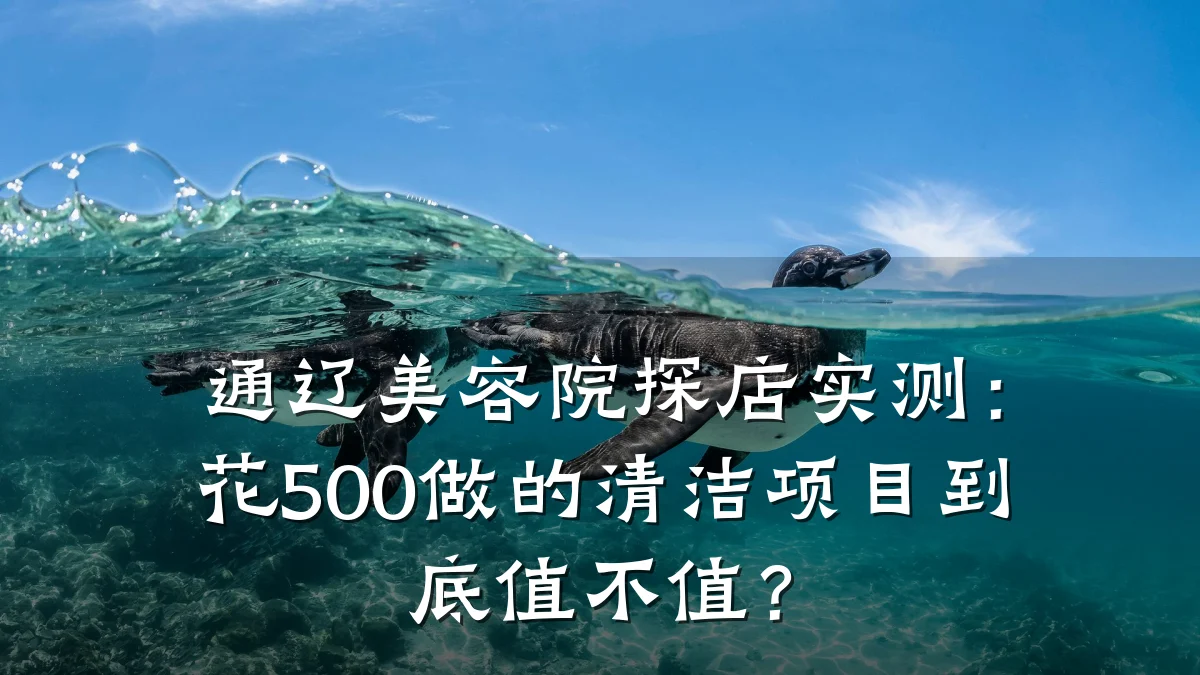 通辽美容院探店实测：花500做的清洁项目到底值不值？