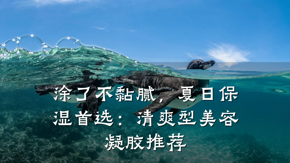 涂了不黏腻,夏日保湿首选:清爽型美容凝胶推荐
