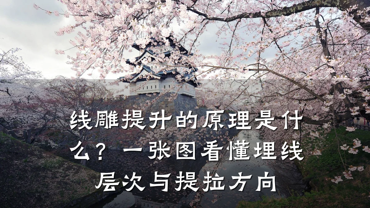 线雕提升的原理是什么？一张图看懂埋线层次与提拉方向