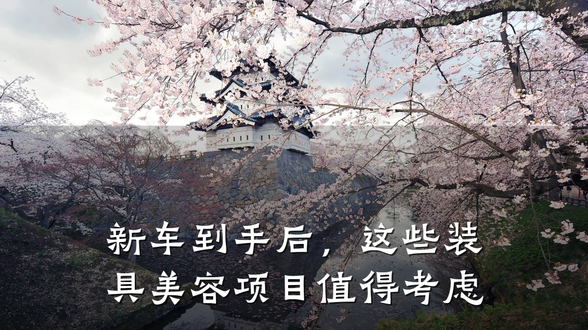 新车到手后,这些装具美容项目值得考虑