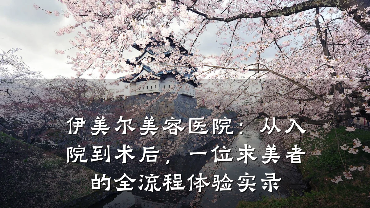 伊美尔美容医院：从入院到术后，一位求美者的全流程体验实录