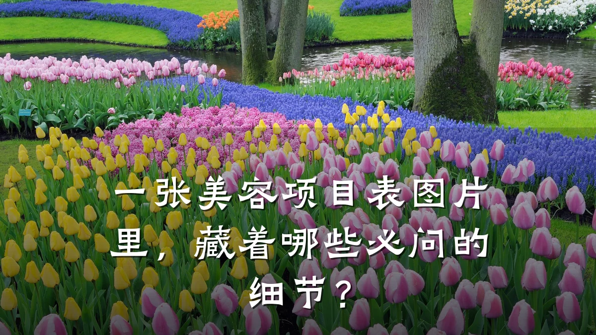 一张美容项目表图片里，藏着哪些必问的细节？