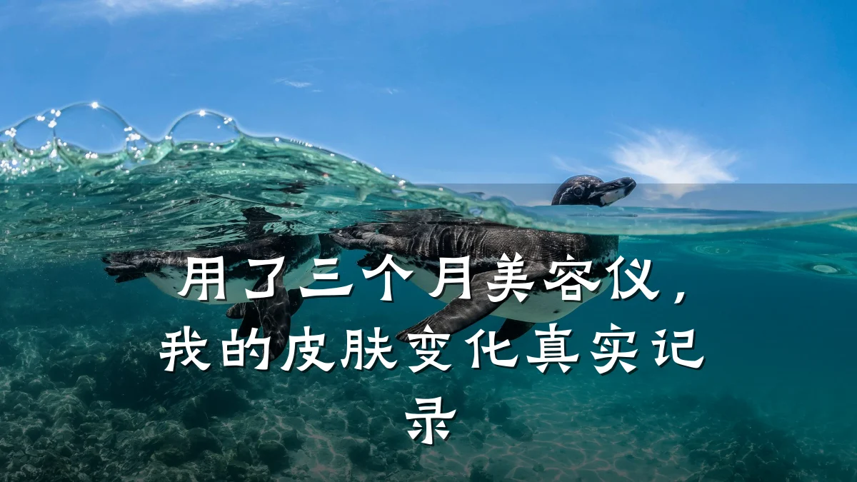 用了三个月美容仪，我的皮肤变化真实记录