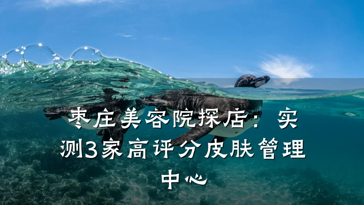 枣庄美容院探店:实测3家高评分皮肤管理中心
