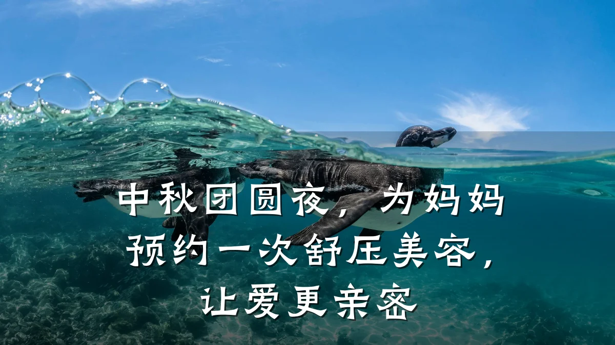 中秋团圆夜，为妈妈预约一次舒压美容，让爱更亲密