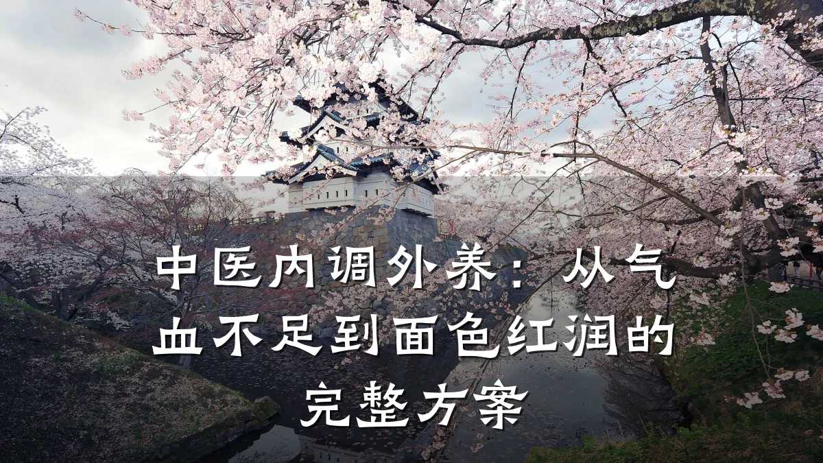 中医内调外养：从气血不足到面色红润的完整方案
