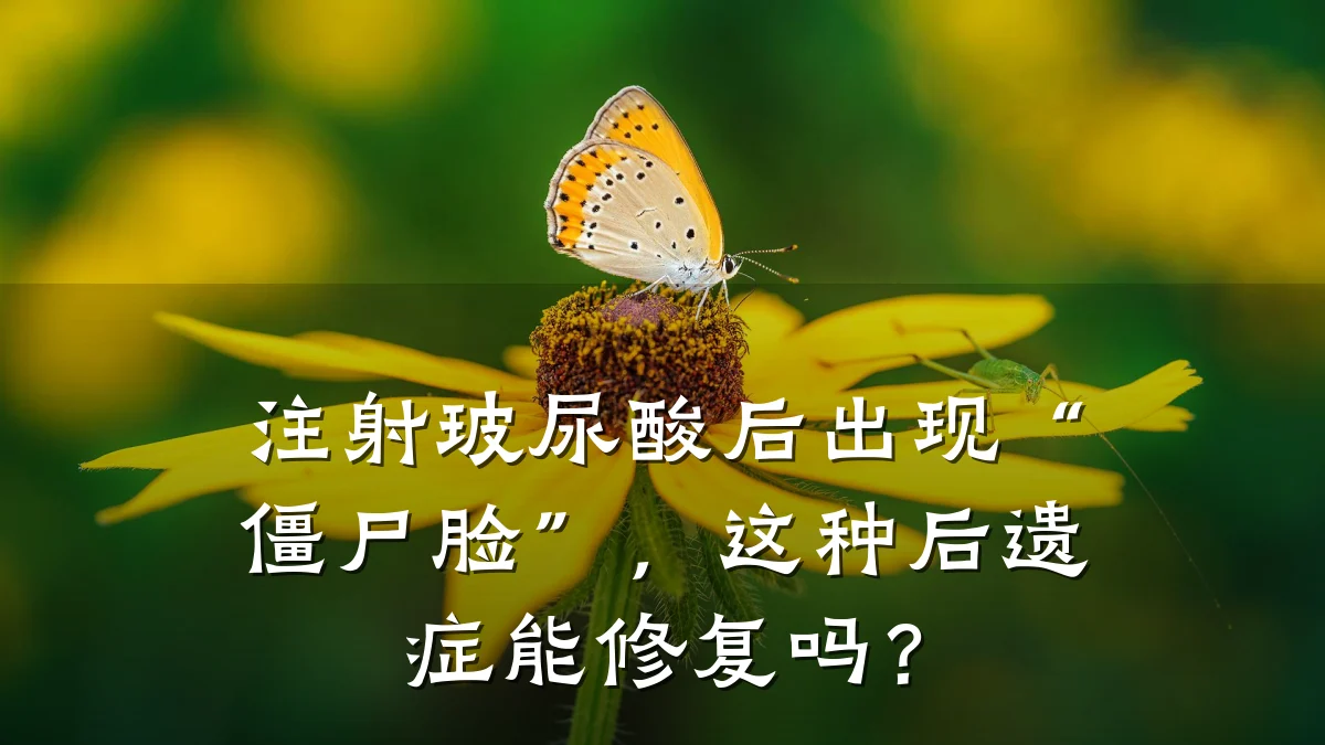 注射玻尿酸后出现“僵尸脸”,这种后遗症能修复吗?
