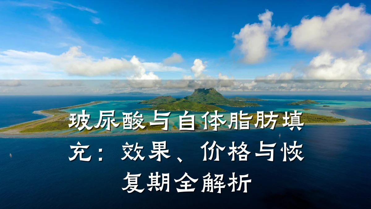 玻尿酸与自体脂肪填充：效果、价格与恢复期全解析