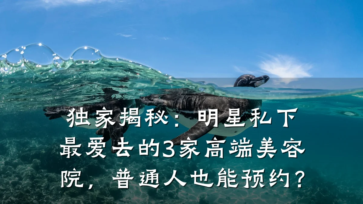 独家揭秘：明星私下最爱去的3家高端美容院，普通人也能预约？