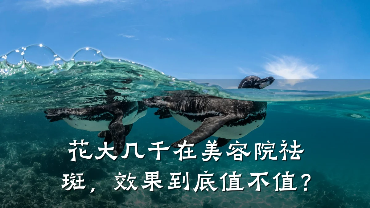 花大几千在美容院祛斑，效果到底值不值？