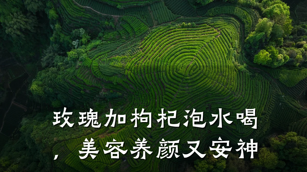 玫瑰加枸杞泡水喝，美容养颜又安神
