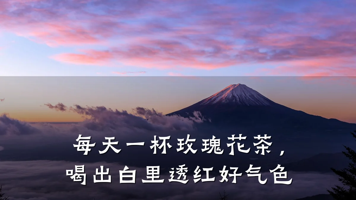 每天一杯玫瑰花茶，喝出白里透红好气色