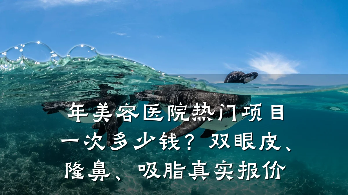 年美容医院热门项目一次多少钱？双眼皮、隆鼻、吸脂真实报价