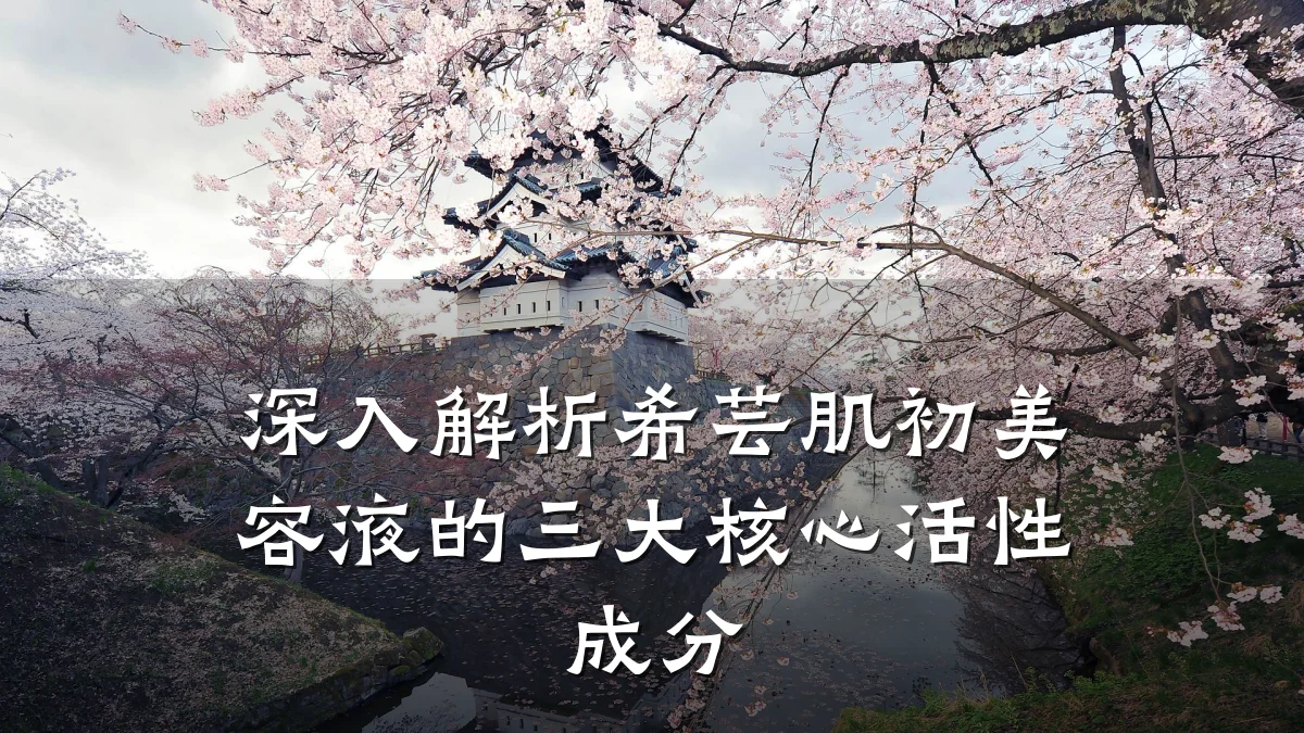 深入解析希芸肌初美容液的三大核心活性成分