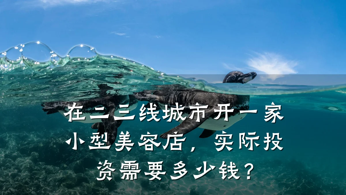 在二三线城市开一家小型美容店，实际投资需要多少钱？