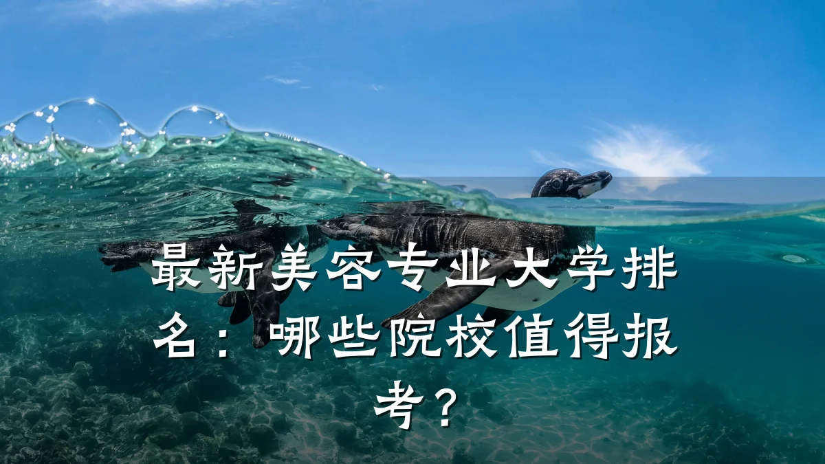 最新美容专业大学排名：哪些院校值得报考？