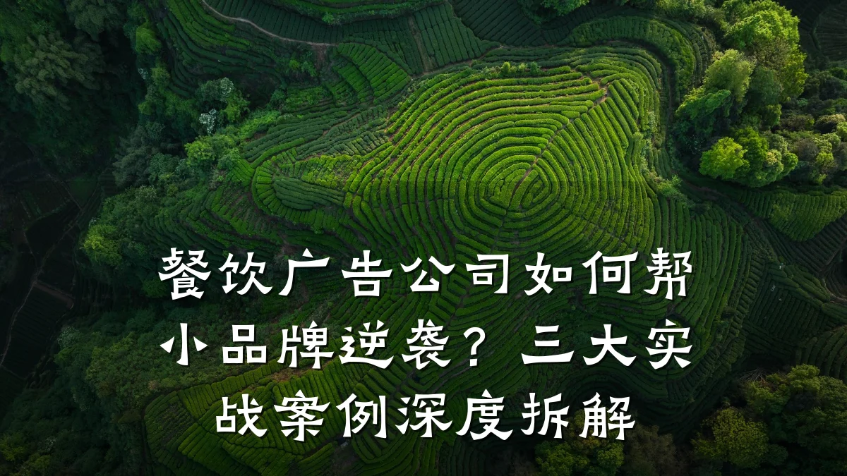 餐饮广告公司如何帮小品牌逆袭?三大实战案例深度拆解