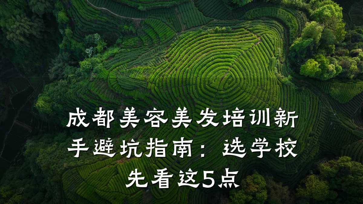 成都美容美发培训新手避坑指南：选学校先看这5点