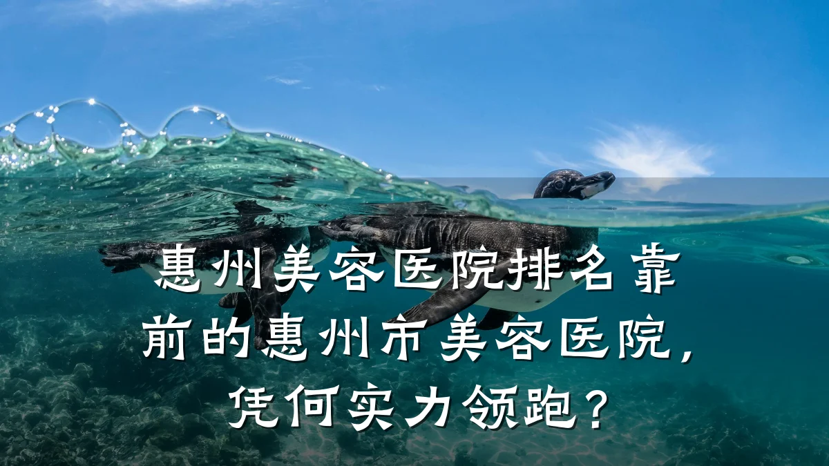 惠州美容医院排名靠前的惠州市美容医院,凭何实力领跑?