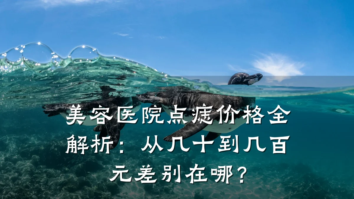 美容医院点痣价格全解析：从几十到几百元差别在哪？