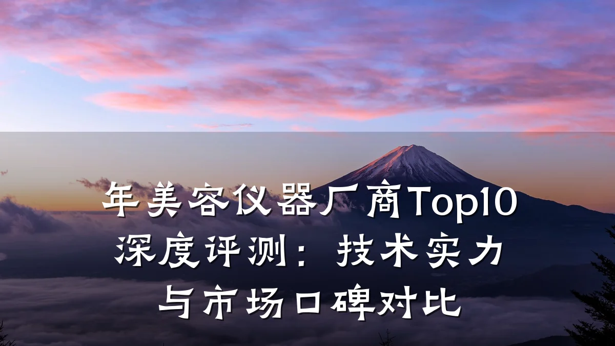 年美容仪器厂商Top10深度评测：技术实力与市场口碑对比